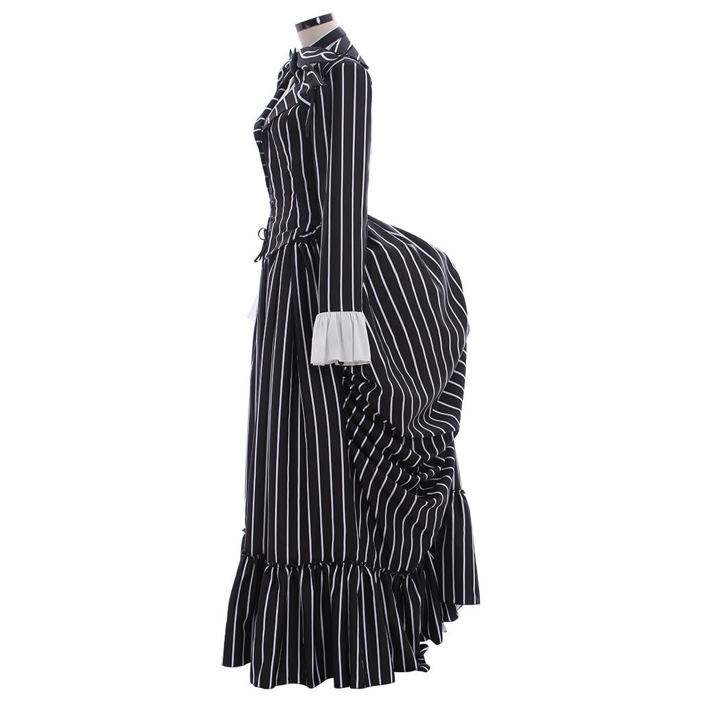 Costume Jack Skellington Veste à Rayures Noires pour Fête Halloween
