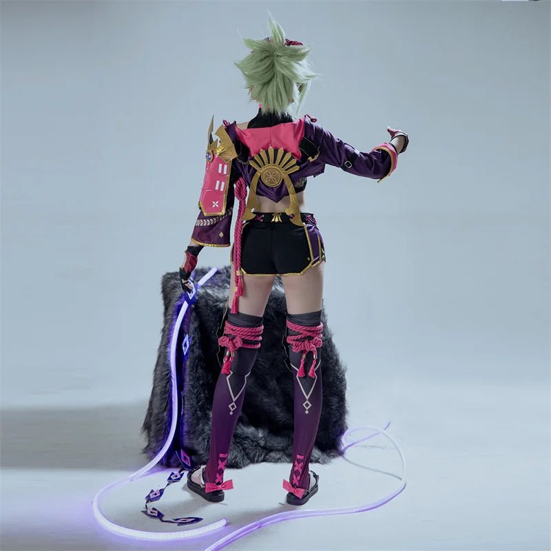 Costume Cosplay Kuki Shinobu de Genshin Impact pour Femmes - Ensemble Complet pour Fête d'Halloween ou Convention