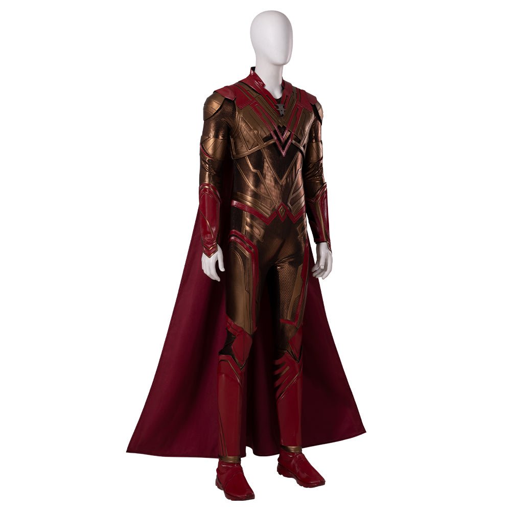 Costume Cosplay Adam Warlock Gardiens de la Galaxie Vol. 3 - Combinaison Imprimée avec Armure Rouge pour Hommes