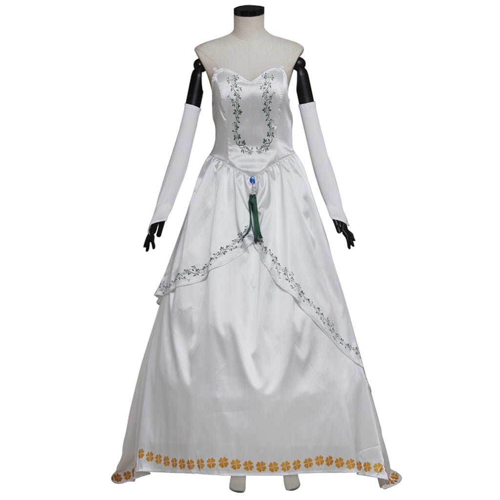 Costume Cosplay Princesse Garnet de Final Fantasy IX – Robe de Mariée Blanche pour Femmes Adultes