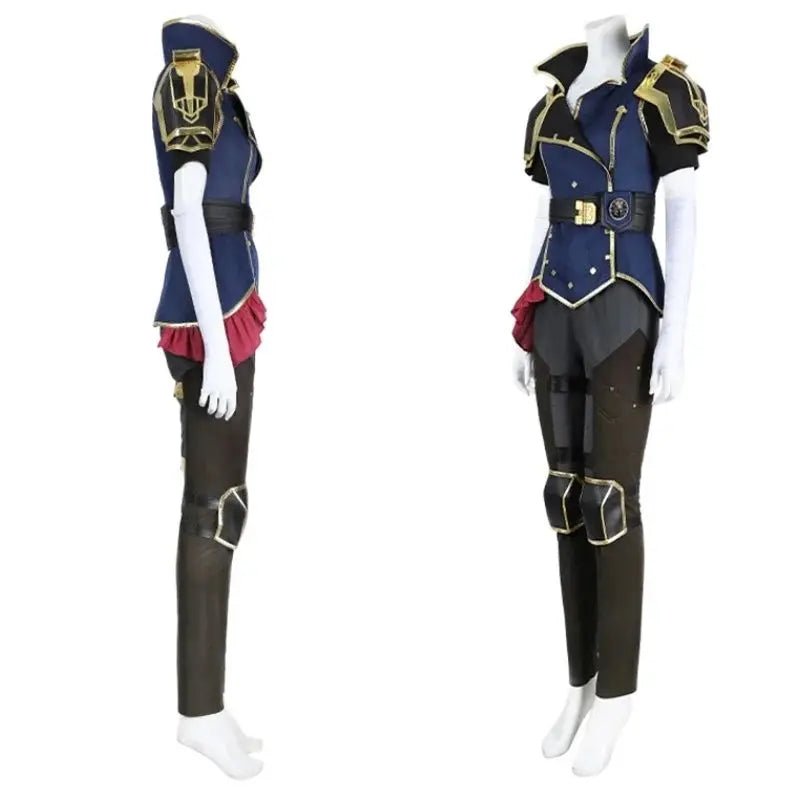 Costume Cosplay Arcane Vi pour Femme avec Accessoires Tenue pour Fête d'Halloween