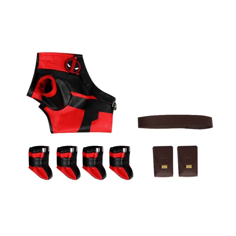 Costume Cosplay Chien Deadpool - Vêtement Super Héros pour Animaux pour Halloween & Fêtes