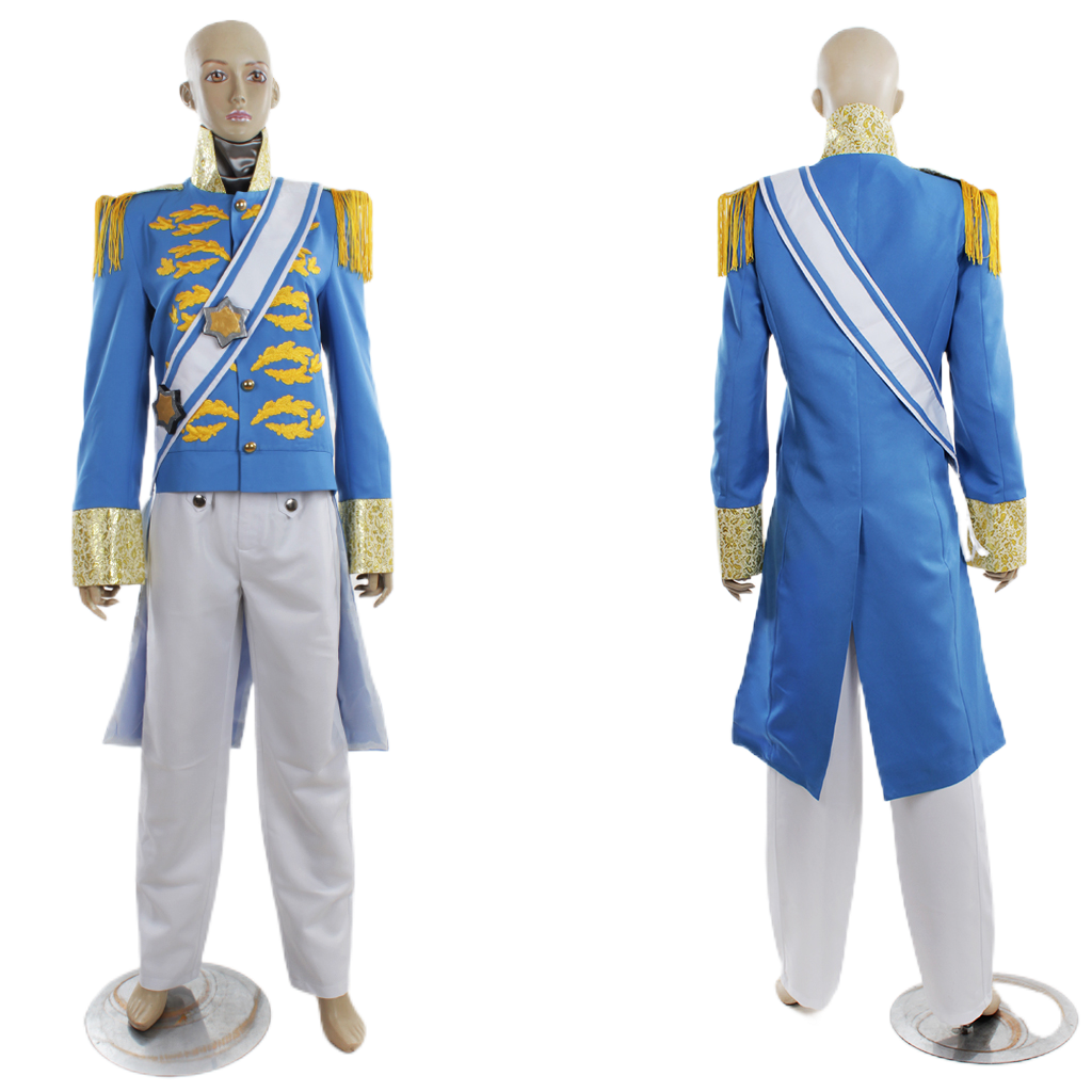 Série de Costumes Cosplay Disney Cinderella: Princesse, Prince, Belle-mère et Domestique