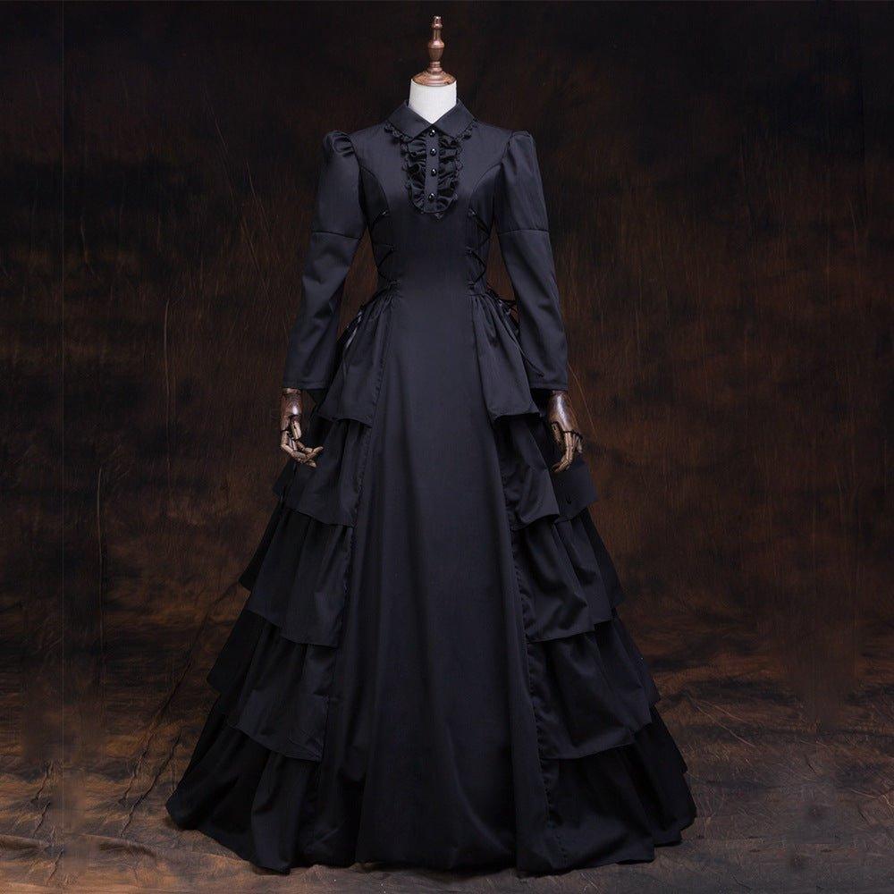 Enchantement Sombre - Robe Gothique Lolita pour les Délices d'Halloween