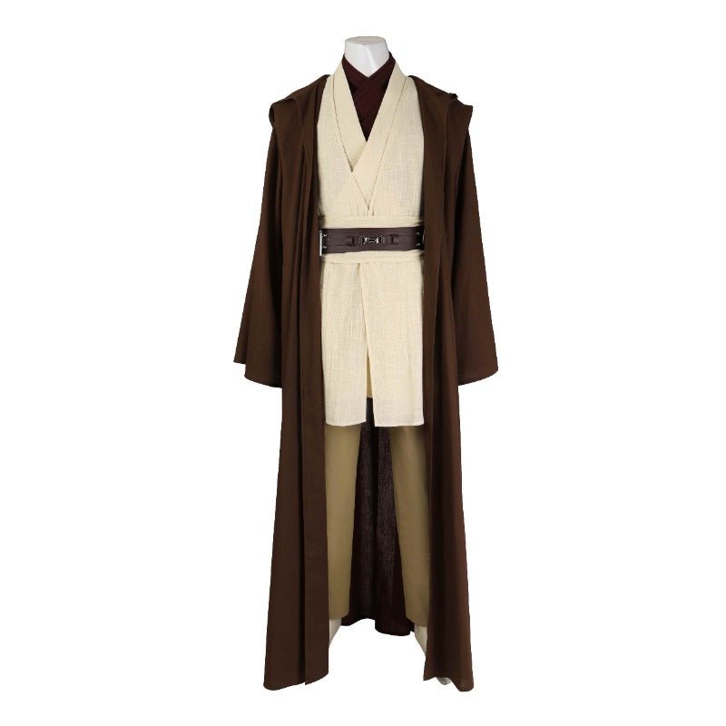 Costume Cosplay Obi-Wan Kenobi Robe Complète pour Halloween et Fêtes