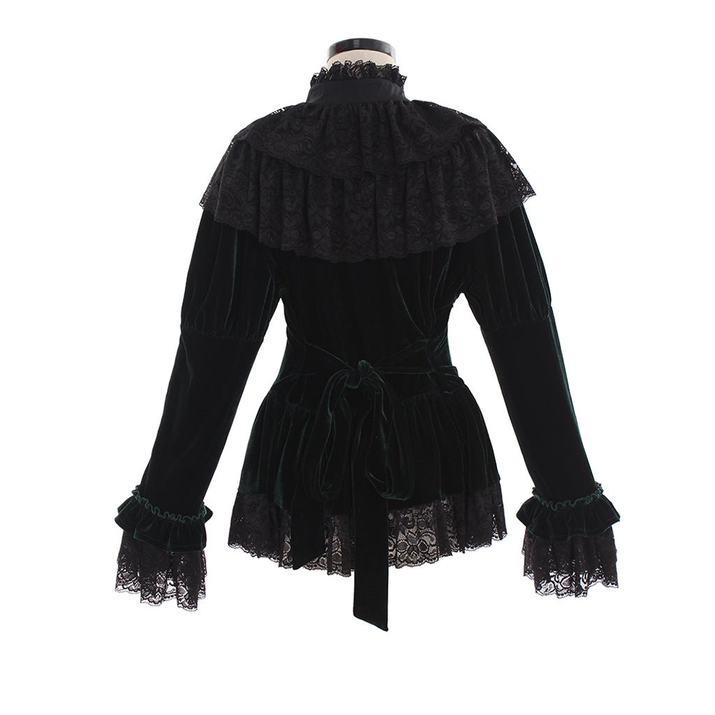 Blouse Lolita Sans Bretelles en Mousseline avec Manches Trompette pour Femmes et Filles