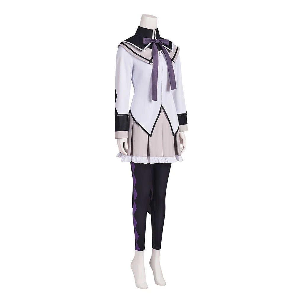 Costume Cosplay Homura Akemi - Uniforme de Combat Femme Jupe Costume pour Fête Halloween Carnaval Déguisement Fille Magique Robe de Bal