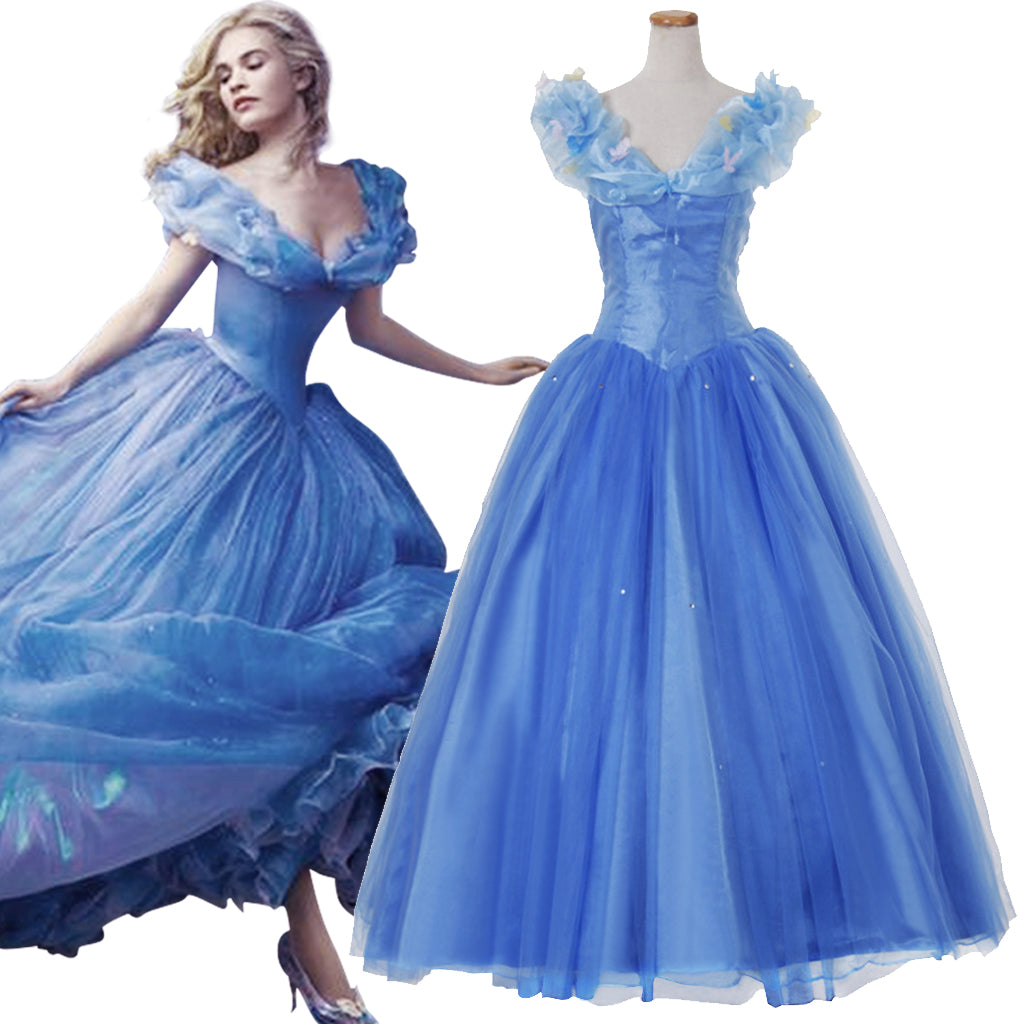 Série de Costumes Cosplay Disney Cinderella: Princesse, Prince, Belle-mère et Domestique