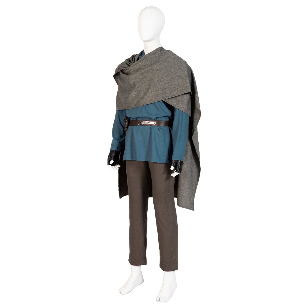 Costume Obi-Wan Kenobi Bleu de la Série Star Wars pour Cosplay et Halloween