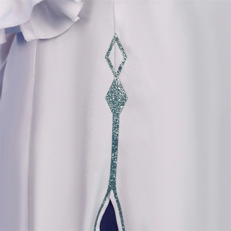 Costume Cosplay Clervie Enfance Genshin Impact pour Femmes, Déguisement Fête Halloween, Robe Jeu de Rôle