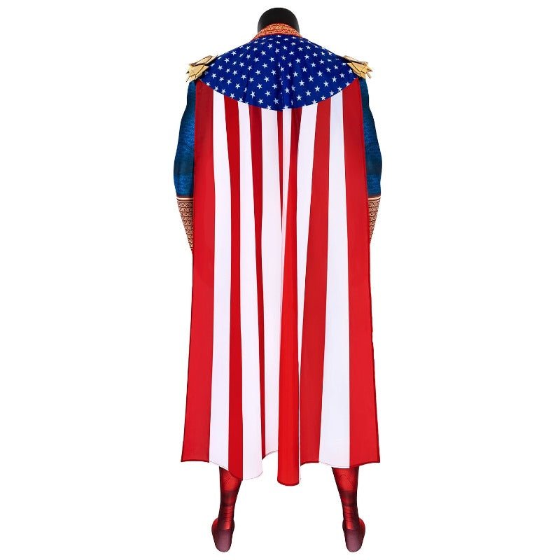 Costume Homelander pour Hommes avec Cape – Costume de Cosplay Ben Soldier pour Halloween