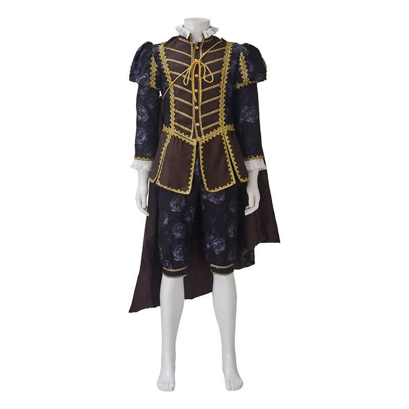 Costume de Cosplay Roi Tudor & Prince Noble - Tenue Renaissance Médiévale avec Cape | L'AniMirage