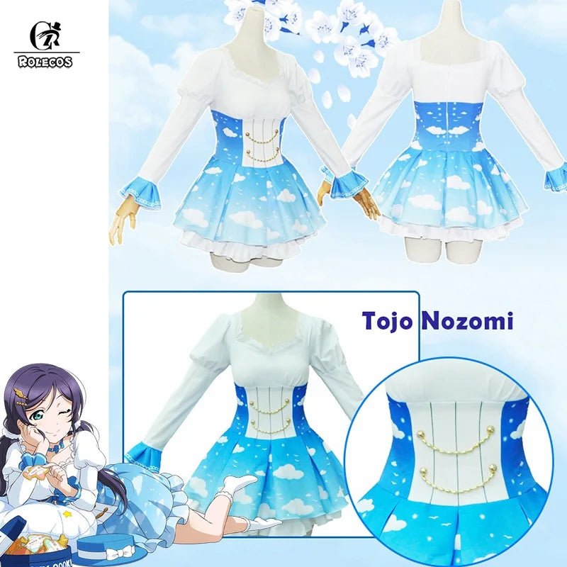 Costume Cosplay Lovelive Sky Maki Rin Nico Umi Cosplay Love Live Eli Kotori Hanayo Nozomi Robe Lolita