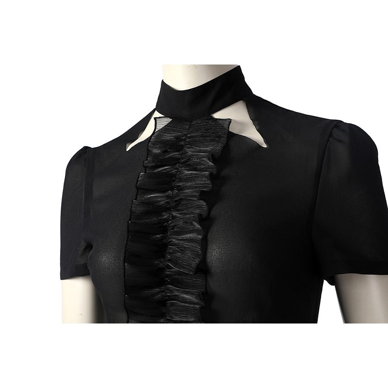 Manteau Cosplay Cruella De Vil - Costume de Vilain Disney Élégant pour Halloween et Fêtes