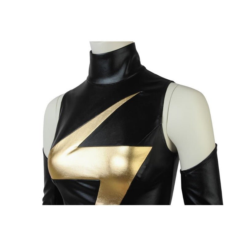 Costume de Superhéroïne Ms.Shiny - Ceinture Rouge Cosplay Film Halloween pour Femmes