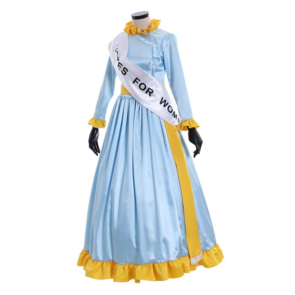 Robe de bal bleue Winifred Mrs. Banks | Costume Cosplay Film pour Halloween