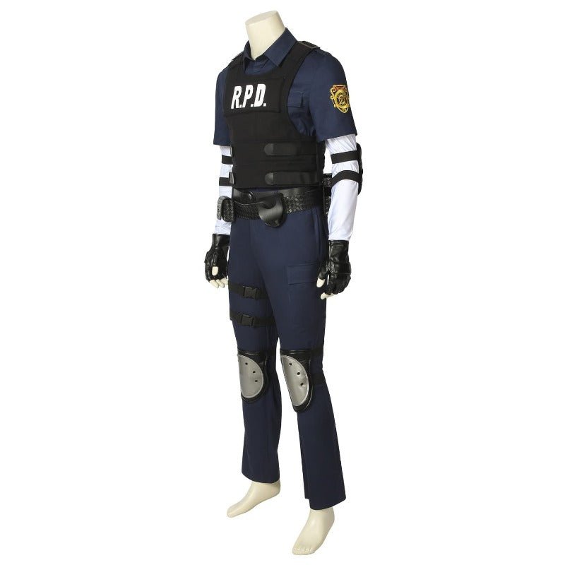 Costume Cosplay Leon S. Kennedy Resident Evil Remake - Tenue Authentique d'Horreur de Survie