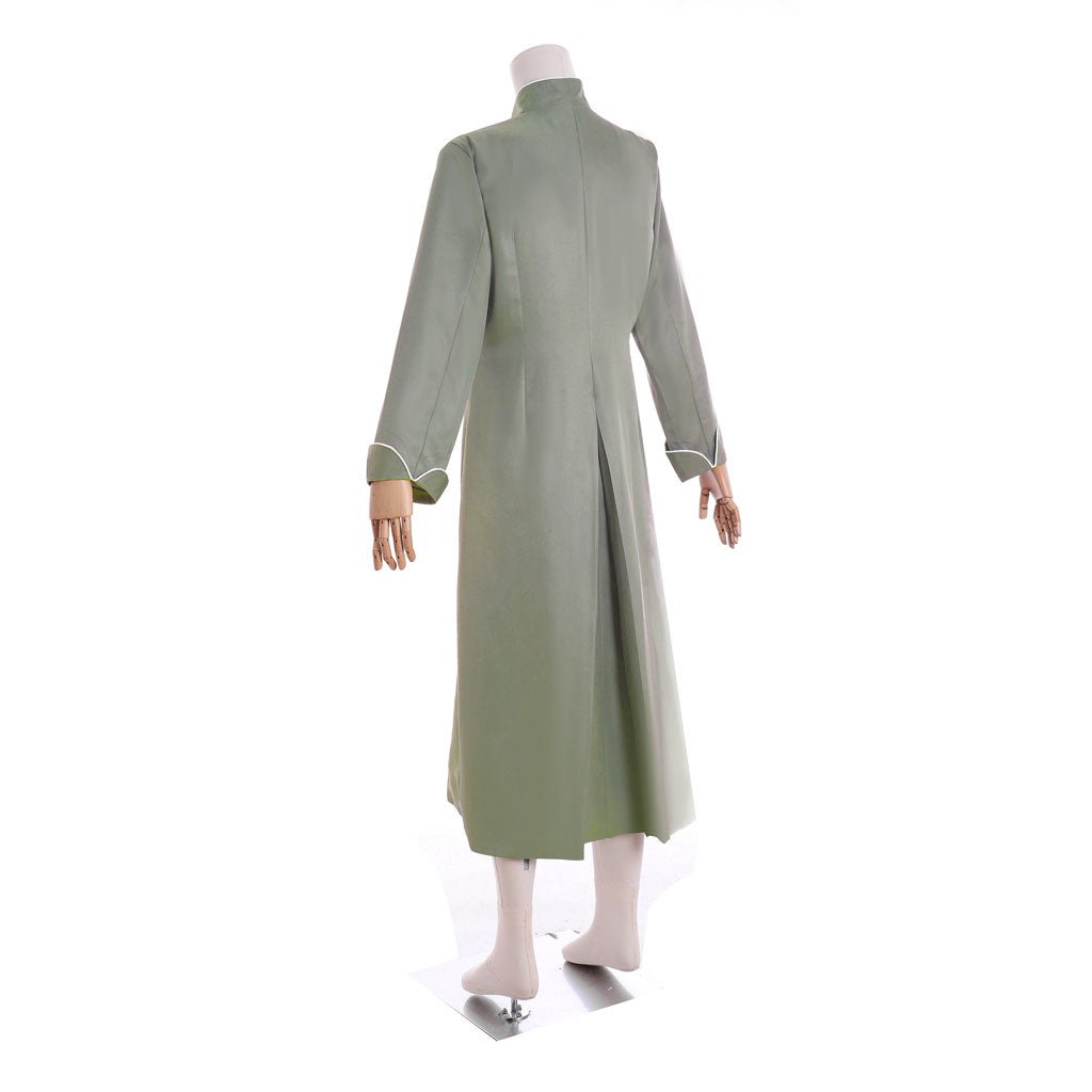 Robe de Prêtre Médiévale Vintage à Manches Longues avec Col Montant Costume Clergé Catholique Cassock Religieux Manteau Halloween