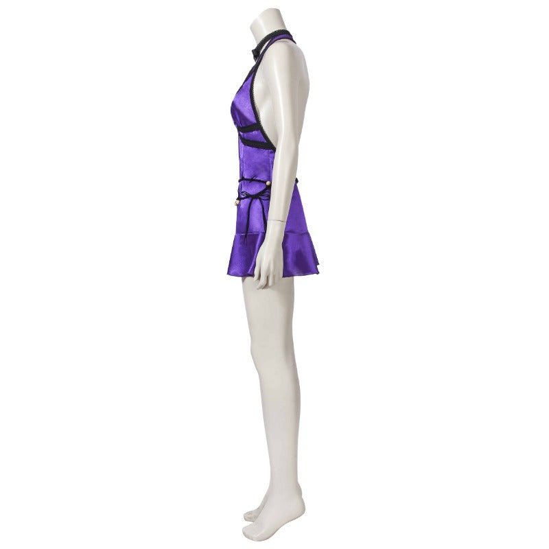 Costume Cosplay Tifa Lockhart Violet de Final Fantasy VII Remake pour Femmes