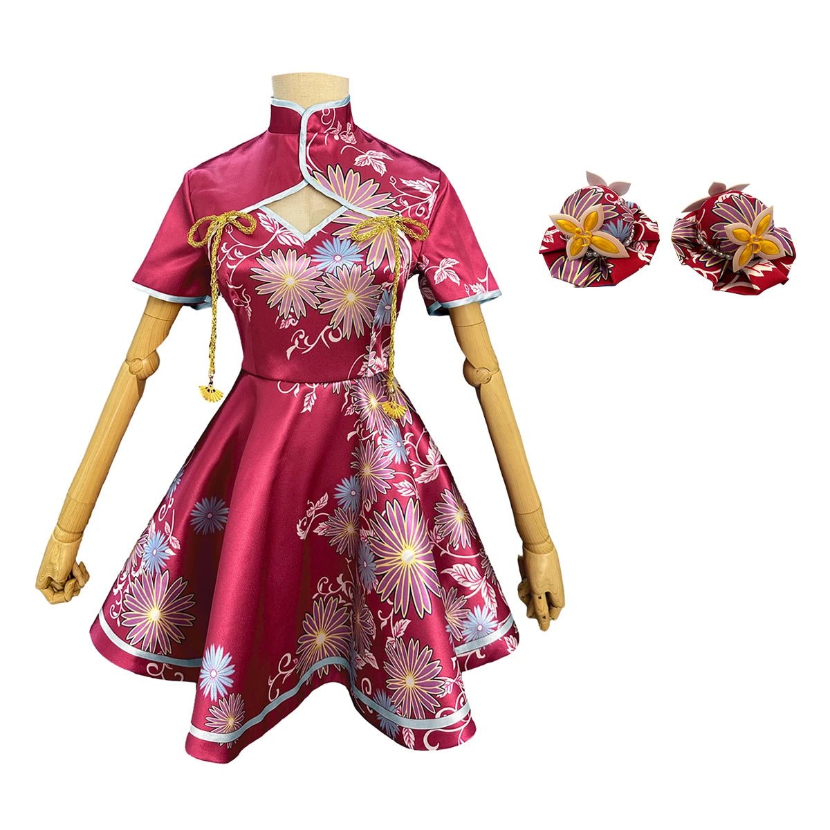 OSHI NO KO Anime Ruby Hoshino Cosplay Costume Cheongsam Robe Mignonne Accessoire Cheveux Cadeau Fête Halloween Noël