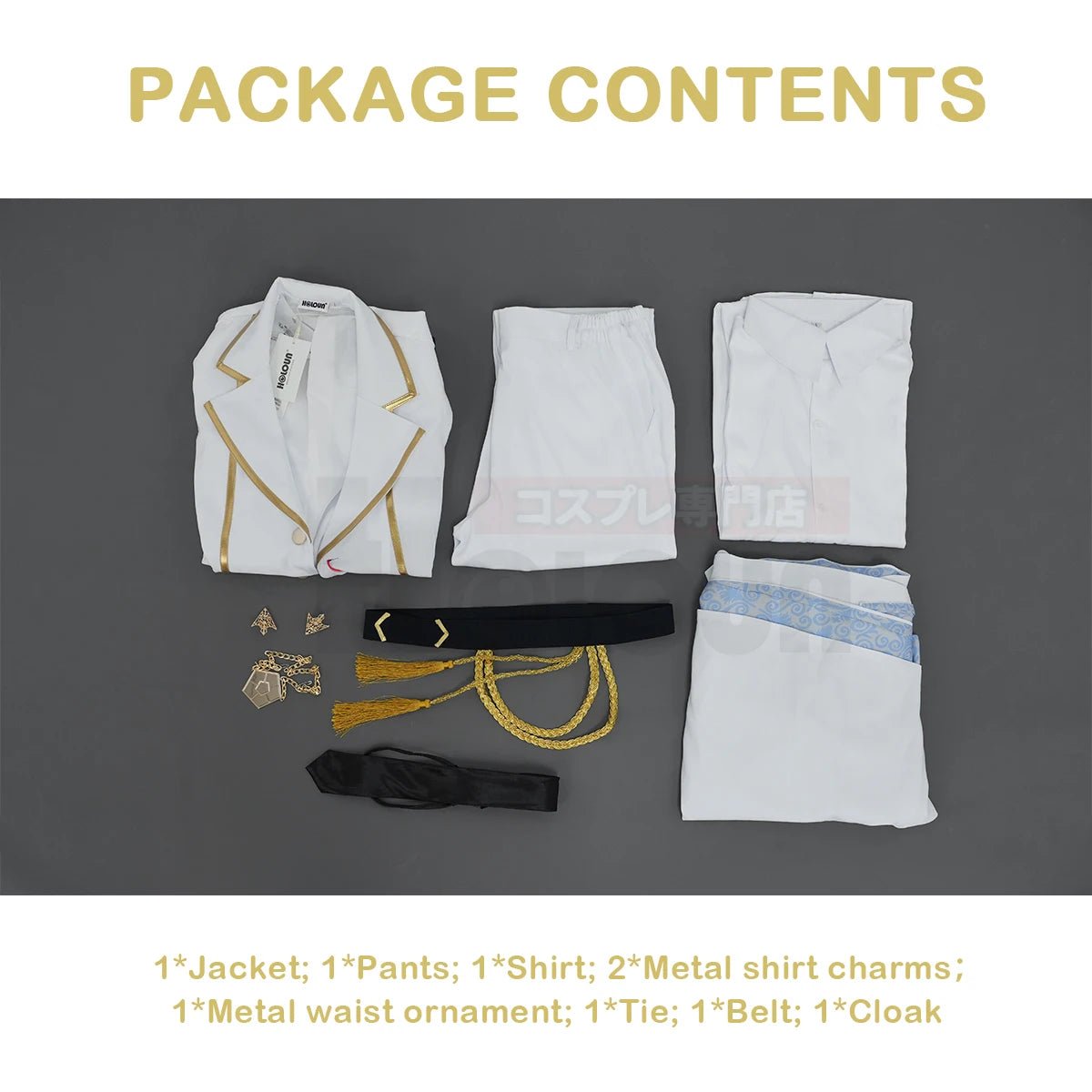 Costume Cosplay Isagi de Blue Lock Anime - Série Angels and Demons - Veste Pantalon Cape Blanche Rose Filet - Pour Halloween