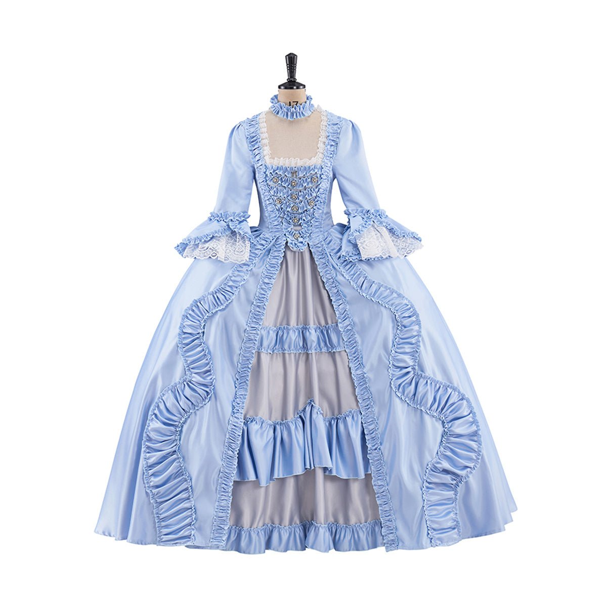 Robe Rococo Bleu Clair – Costume Cosplay Élégant pour Enthousiastes