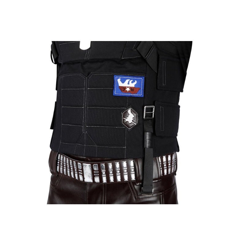 Costume Cosplay Johnny Silverhand Cyberpunk 2077 Veste sans Manches pour Fête Halloween