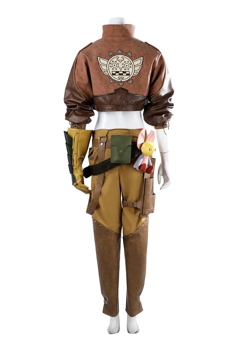 Costume Cosplay Game Gemma Wilds Femme - Veste Crop Top & Pantalon - Ensemble Complet Déguisement Chasseur Halloween