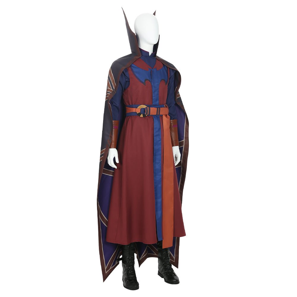 Costume Cosplay Sourire Hero Steve pour Halloween, Inspiré du Docteur Strange pour Adultes et Enfants