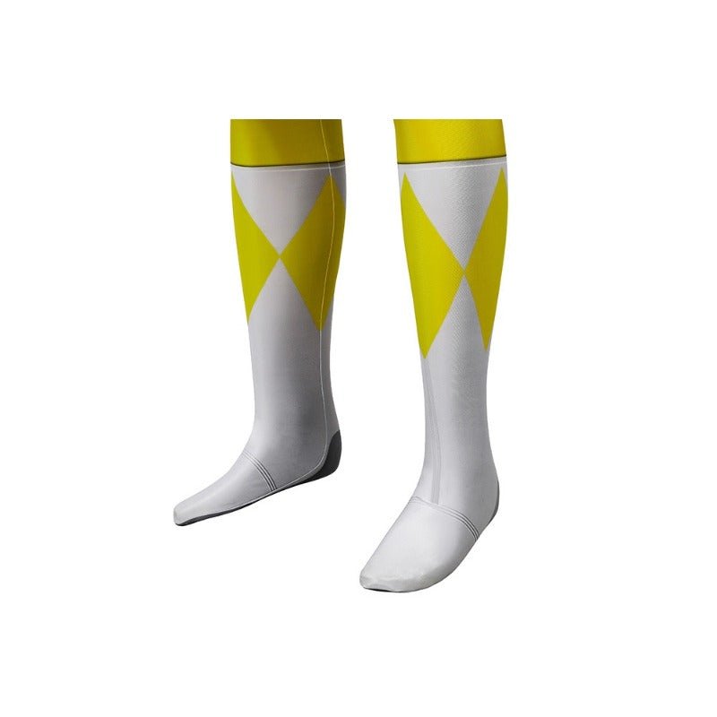 Costume Cosplay Ranger Jaune MMPR - Combinaison Power Rangers Tenue Ranger Jaune