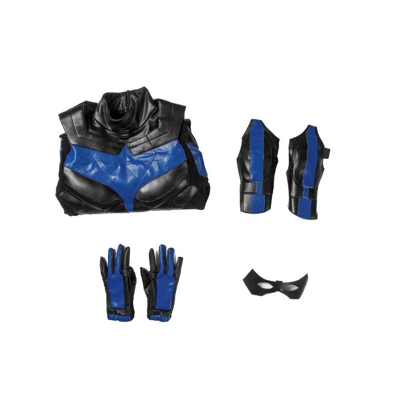 Costume Cosplay Nightwing Titans en Cuir PU pour Halloween et Fêtes