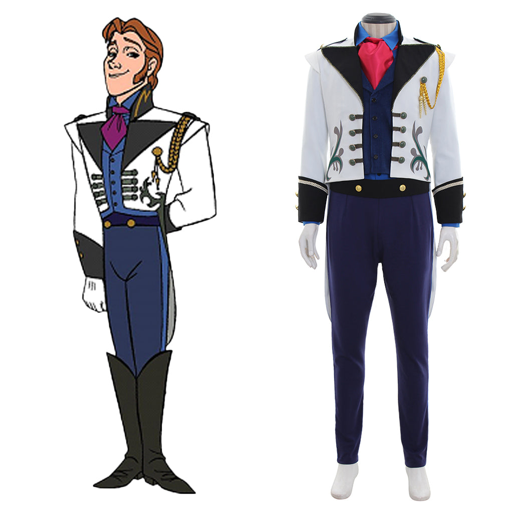 Série de Costumes Cosplay Prince Disney | Aladdin, Prince Eric, Hans & Plus pour Halloween & Événements