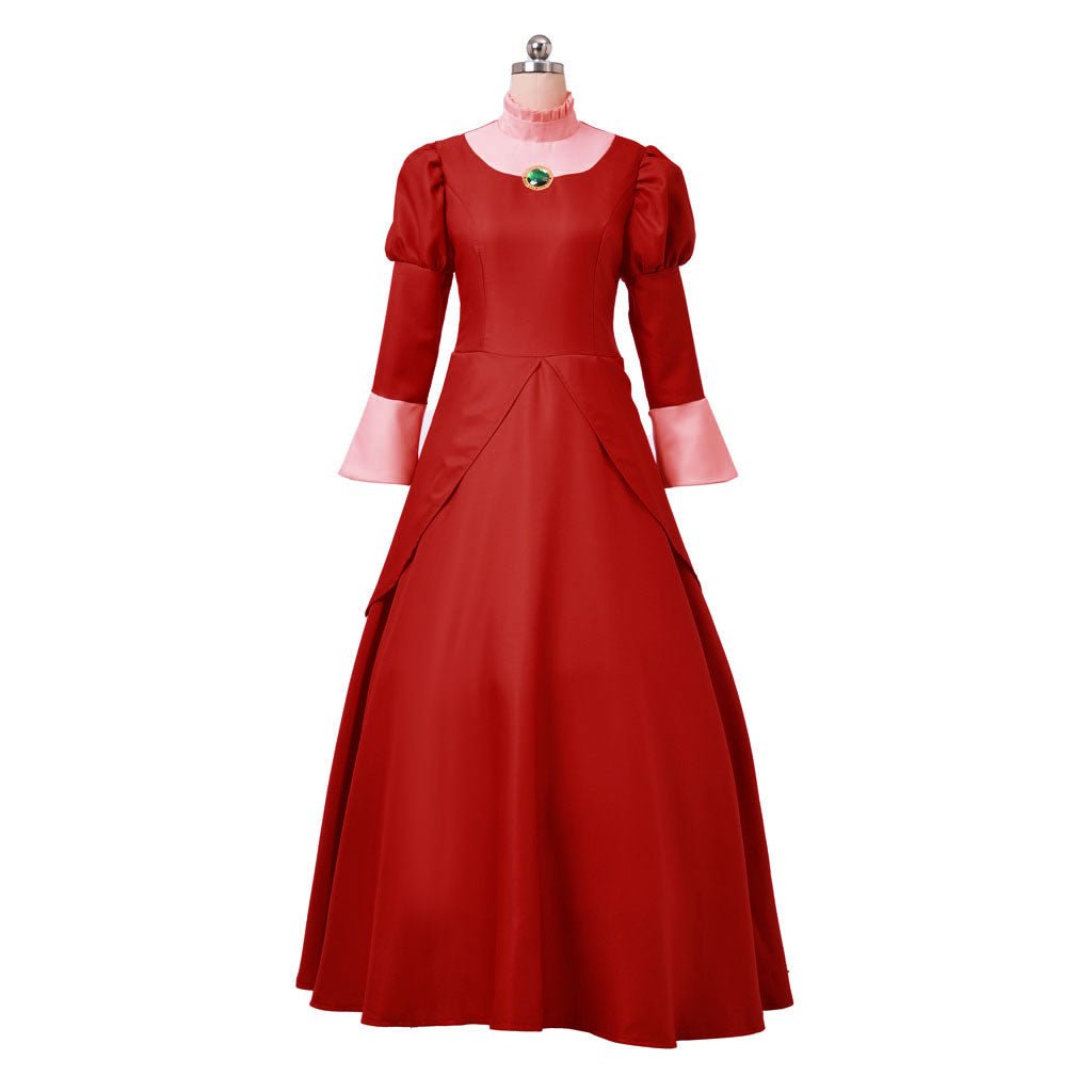 Costume Cosplay Lady Tremaine | Robe de Reine Rouge pour Femmes | Gown pour Halloween et Série Disney