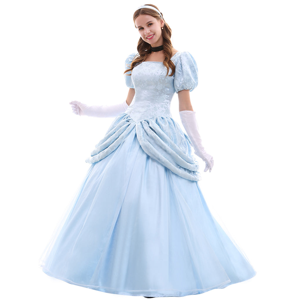 Série de Costumes Cosplay Disney Cinderella: Princesse, Prince, Belle-mère et Domestique