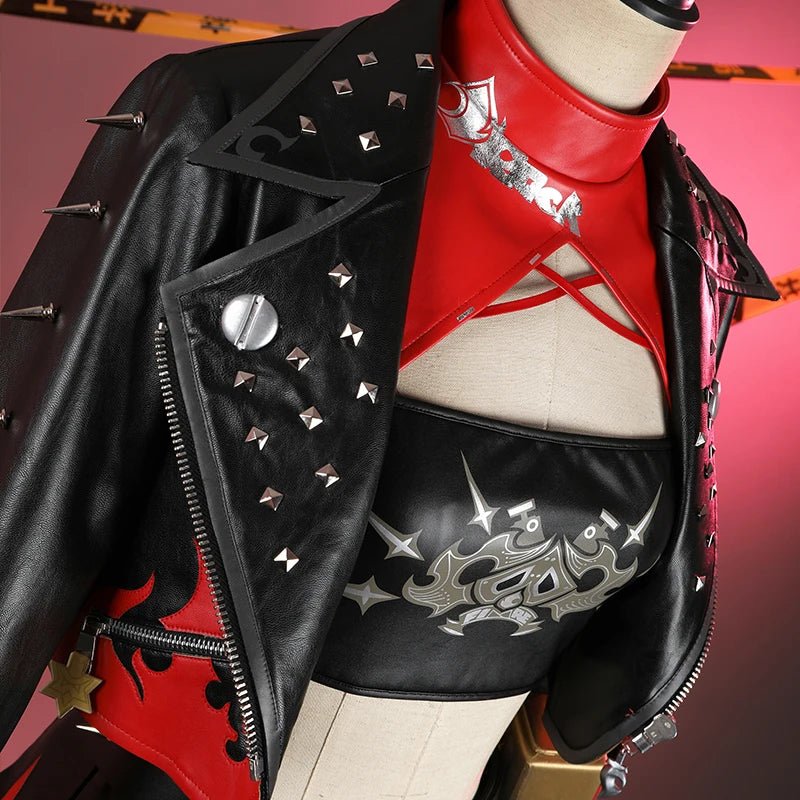 Costume Cosplay Zenless Zone Zero Burnice Blanc - Fils de Calydon Uniforme Punk pour Fête d'Halloween