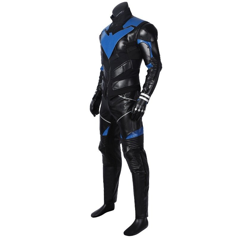 Costume Cosplay Nightwing Gotham Knights Ensemble Complet avec Chaussures pour Halloween et Fêtes