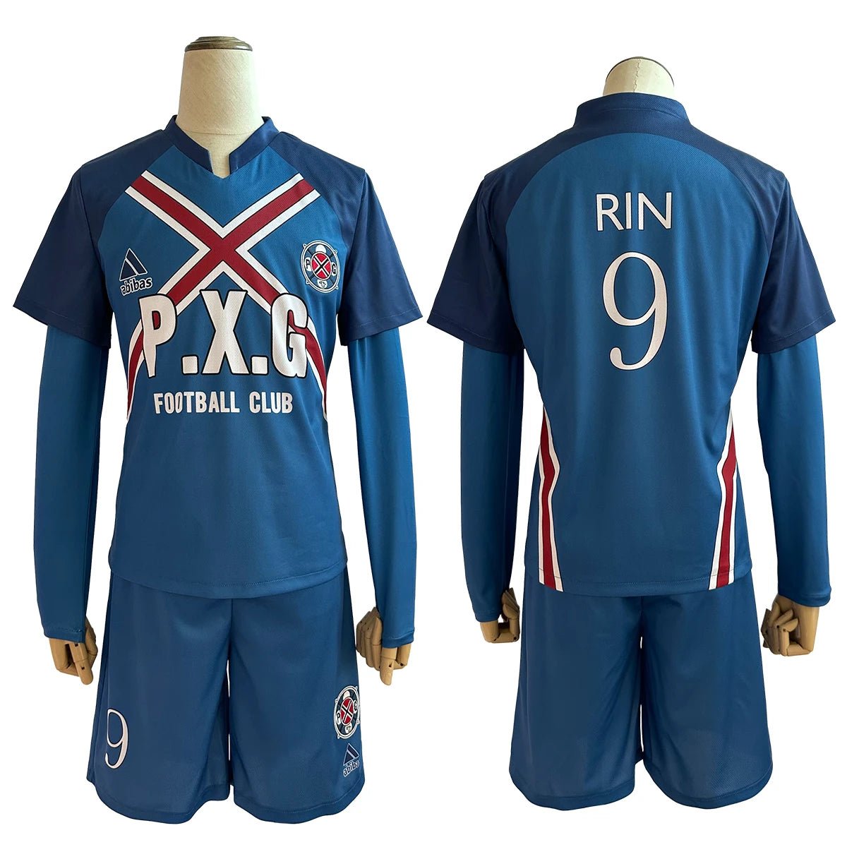 Costume Cosplay Blue Lock Rin Itoshi Shidou Ryusei Charles Karasu Maillot P.X.G Perruque Broderie Uniforme de Football