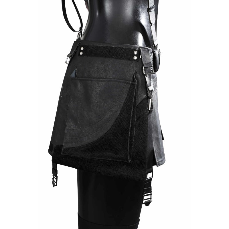 Costume Cosplay Tifa Lockhart - Perruque, Chaussures, Accessoires, Tenue Halloween Final Fantasy VII