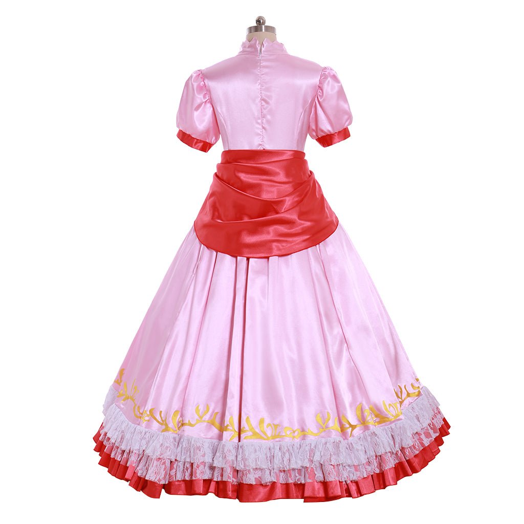 Costume Cosplay Princesse Peach | Robe de Bal pour Femme pour Halloween et Fêtes Cosplay