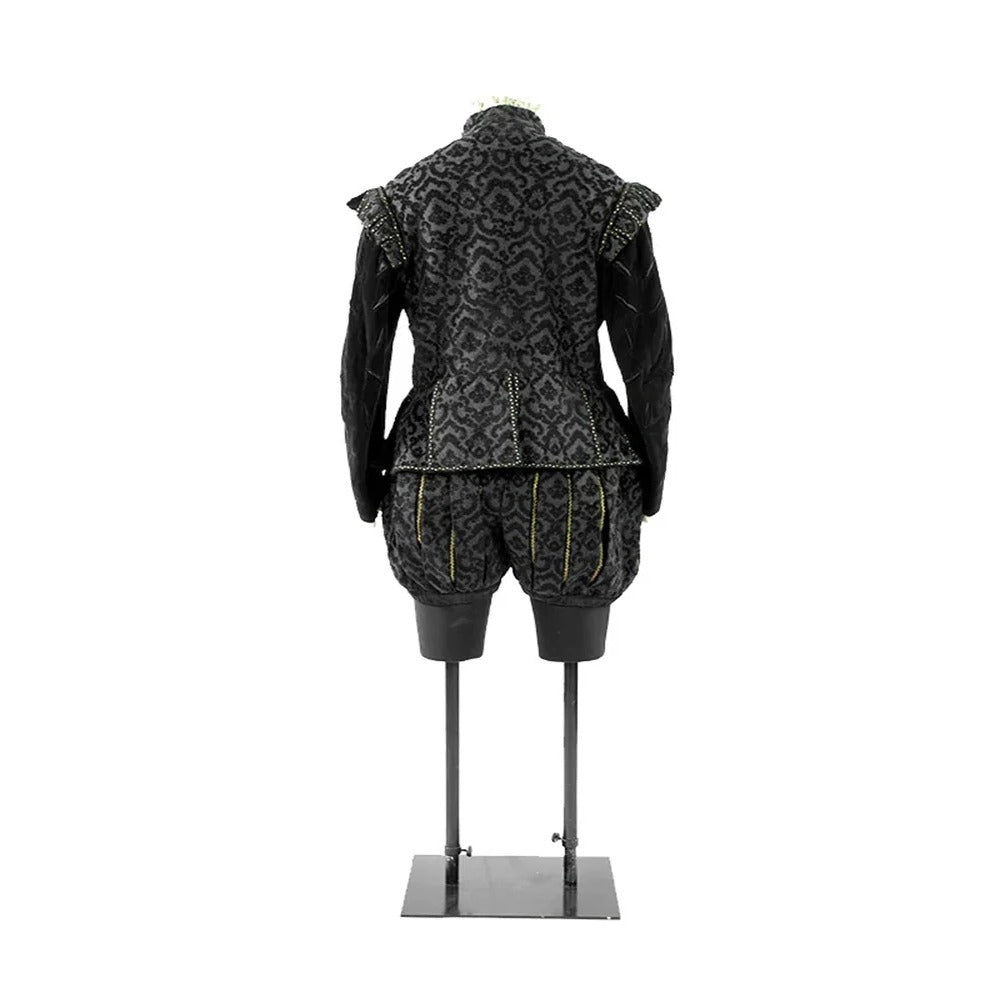 Costume Médiéval Tudor Noble Homme - Uniforme Noir Roi pour Hommes | Cosplay Renaissance par L'AniMirage