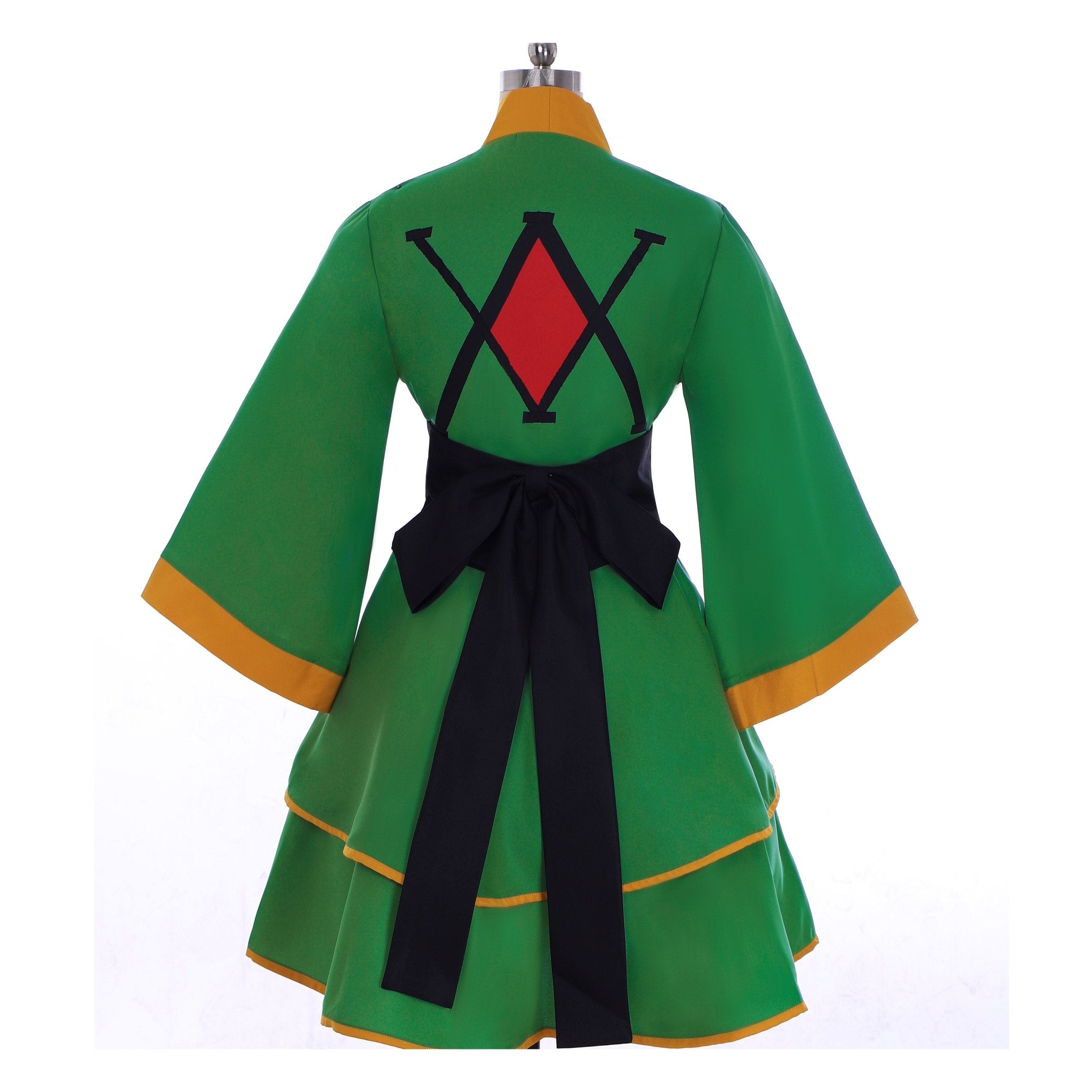Costume Cosplay Gon Freecss de Hunter X Hunter - Robe Kimono Vert Lolita pour Femmes