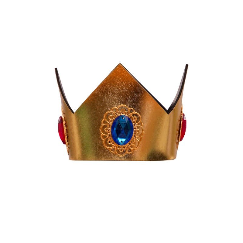 Costume Cosplay Princesse Rosalina - Robe Longue Bleue avec Couronne pour Femmes et Ados