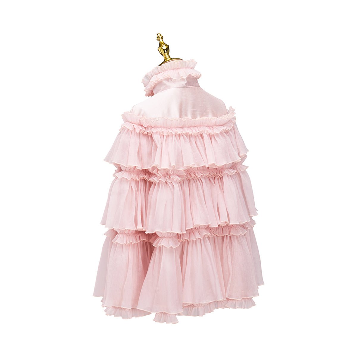 Cape Cosplay Rose Longueur Moyenne - Costume Anime Élégance