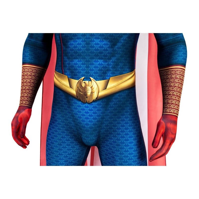 Costume Homelander pour Hommes avec Cape – Costume de Cosplay Ben Soldier pour Halloween