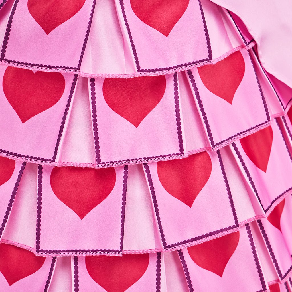 Robes Filles Enfants D-Descendants 4 Rouge Costume Cosplay – Robe Princesse Film pour Halloween & Carnaval