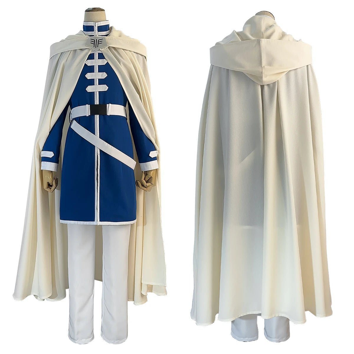 Perruque Costume Cosplay Himmel Frieren Beyond Journey's End Anime avec Cape Pantalon