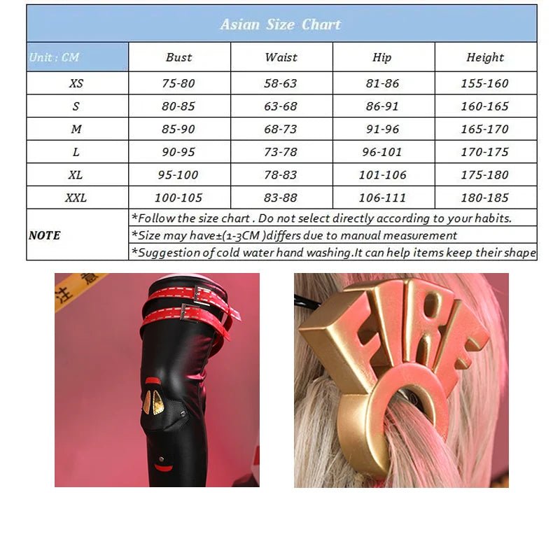 Costume Cosplay Zenless Zone Zero Burnice Blanc - Fils de Calydon Uniforme Punk pour Fête d'Halloween