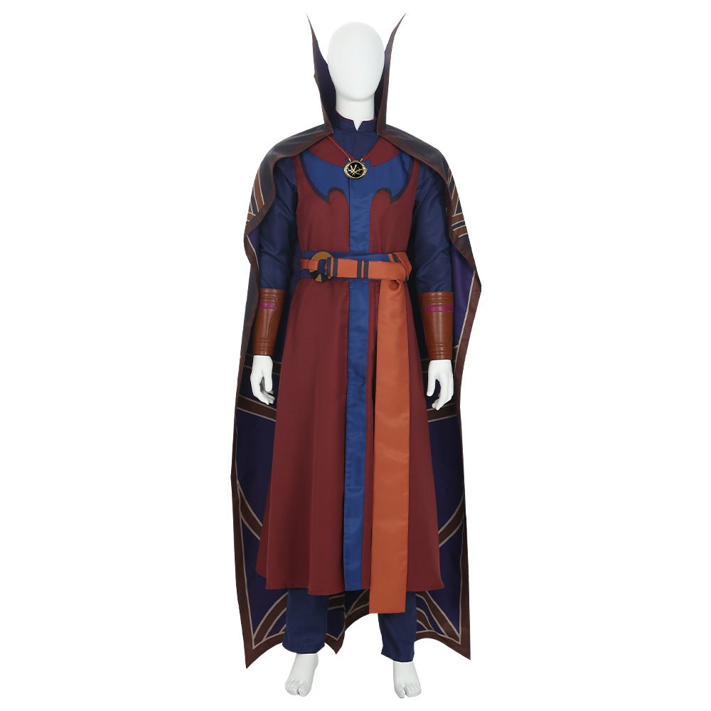 Costume Cosplay Sourire Hero Steve pour Halloween, Inspiré du Docteur Strange pour Adultes et Enfants