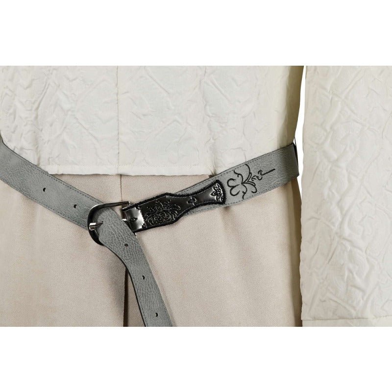 Costume Cosplay Gandalf le Blanc du Seigneur des Anneaux Complet avec Cape et Chaussures