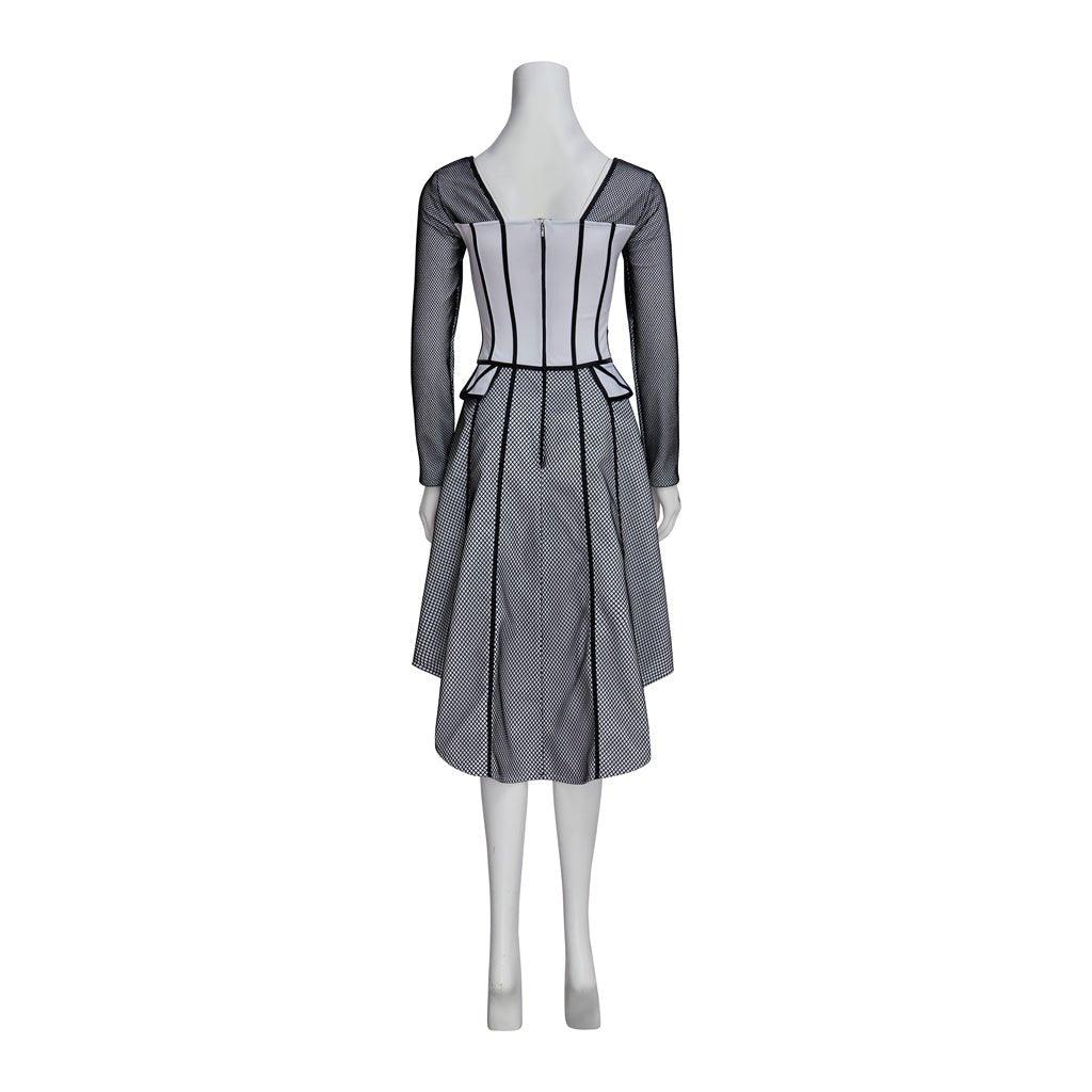 Costume Cosplay Jane Seymour Six the Musical | Robe Bordée Noir pour Femme